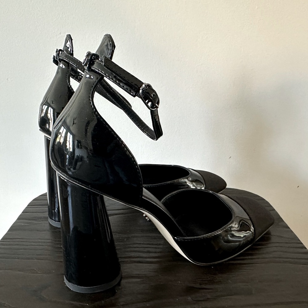 Sam aEdelman Black Cristine Heels Size 8